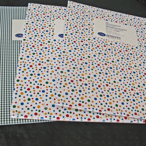 Lot Paper Packs, celebration, gingham Paper&Stickers - Picture 3 of 6